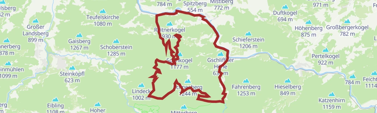Route map: Schneebergrunde